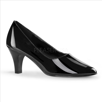 3 inch block heel classic pumps