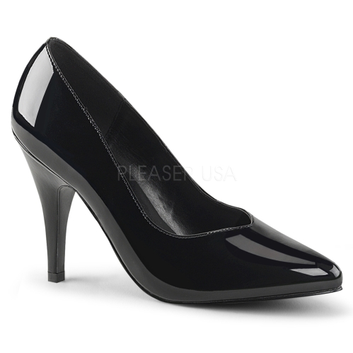 extended size professional business shoes shiny black patent leather
