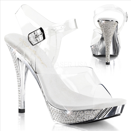 ankle strap elegant rhinestones posing and fitness shoes