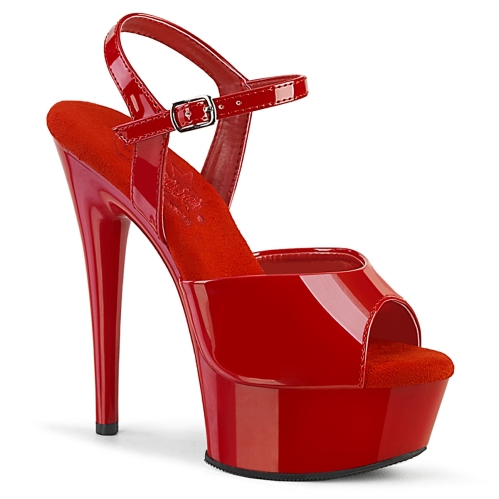 6inch   6 1 2inch heel red patent red