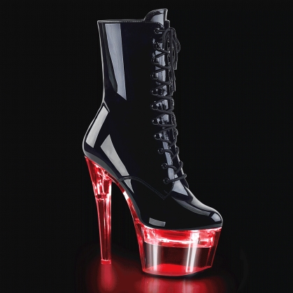 flashdance 1020 7 black patent clear