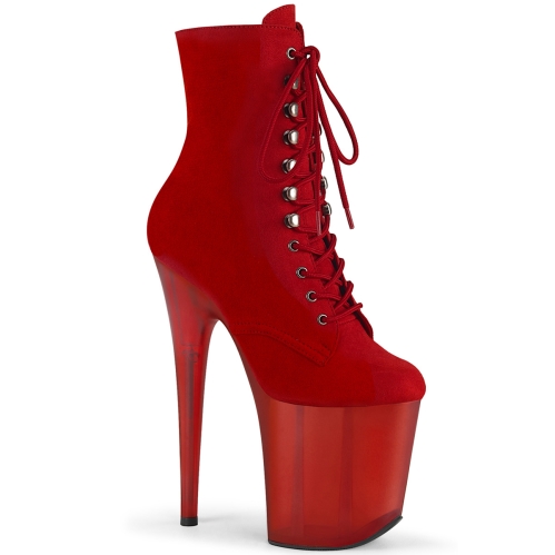 flamingo 1020fst red faux suede frosted red