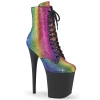ankle mid calf boots rainbow rs black matte