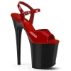 8inch heel red patent black