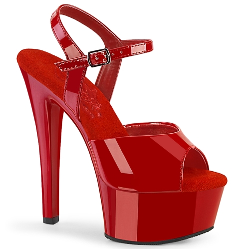 6inch   6 1 2inch heel red patent red