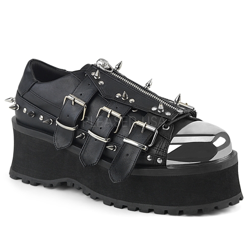 Domonia GRAVEDIGGER-03 Lace-Up Metal Toe Cap Shoe