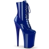 ankle mid calf boots royal blue patent royal blue