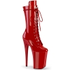 ankle mid calf boots red patent red