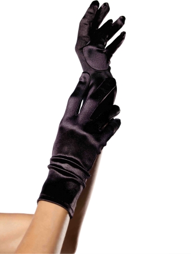 Accessories Wrist Length Satin Gloves