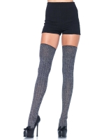 Stockings Heather Rib Knit Thigh Highs