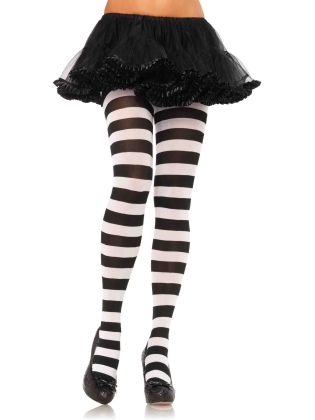 Stockings Wide Stripe Opaque Tights