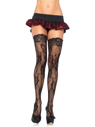 Stockings Romantic Rose Lace Thigh Highs