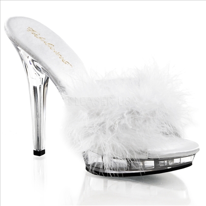 Pleaser 5 Inch Silver Heels