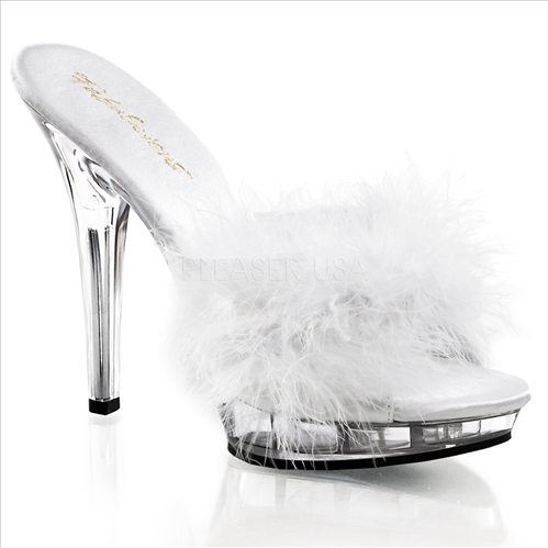 Pleaser 5 Inch Silver Heels