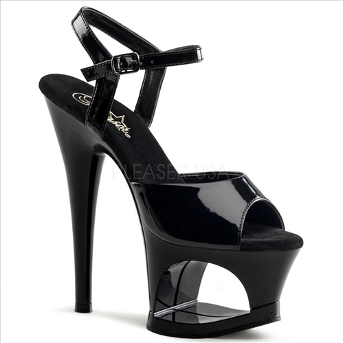 Cutout Black Ankle Strap Lightweight Dance Shoes