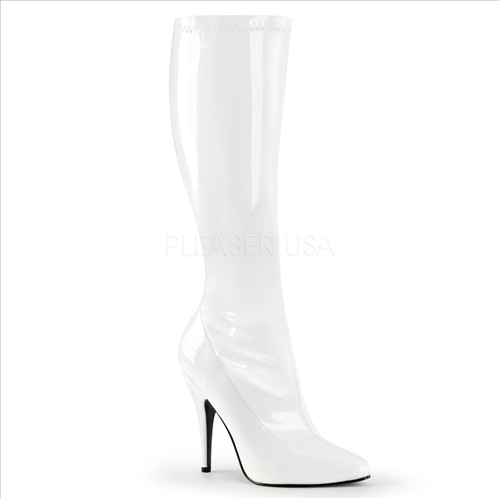 Superhero Shoe Plain Stretch Knee-High Boot