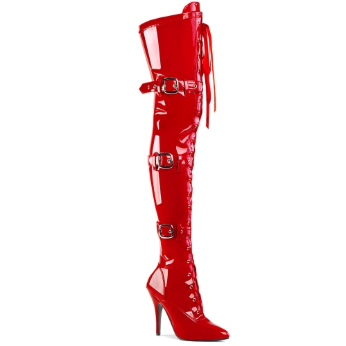 seduce 3028 red stretch patent