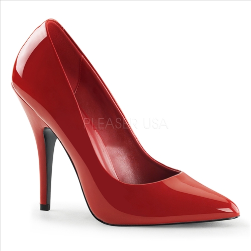 Red Pointed Toe 5 Inch Contemporary Women Shoes