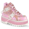 baby pink holographic patent pink multi glitter