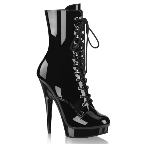 6inch sultry black patent black