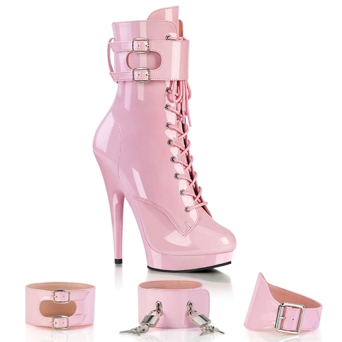 6inch sultry baby pink patent baby pink