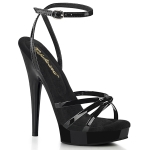 6inch sultry black patent black