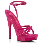6inch sultry hot pink patent hot pink