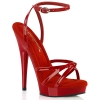 6inch sultry red patent red