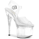 7inch   7 1 2inch heel clear clear