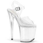 7inch   7 1 2inch heel clear clear