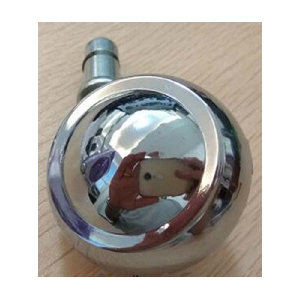 1.5" inch Shepherd Round ball Metal Tread with Chrome Plating Caster