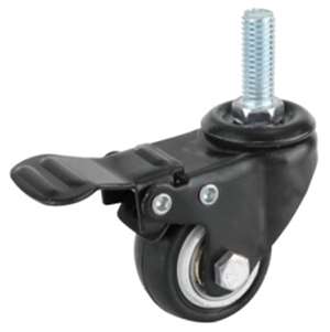 2" Inch Caster  66 lbs Swivel and Upper Brake Polyvinyl Chloride