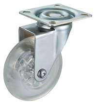 2" Inch Caster  66 lbs Swivel Polyurethane Top Plate