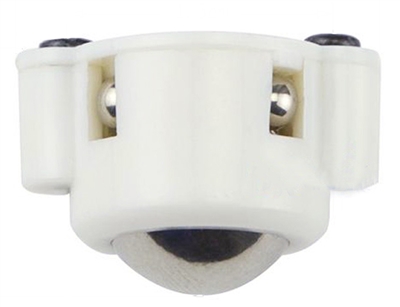 White Plastic Caster 22mm universal ball 3PI Caster