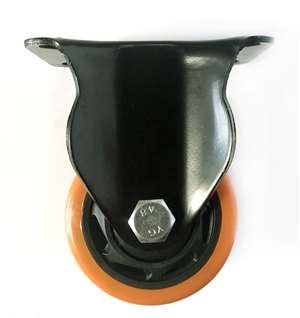 3" Inch Caster  441 lbs Fixed Polyurethane  and  Polypropylene Top Plate