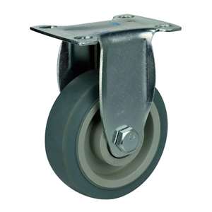 3" Inch Caster  176 lbs Rigid Thermoplastic Rubber Top Plate