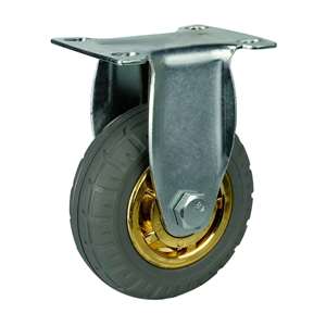 3" Inch Caster  132 lbs Rigid Rubber Top Plate