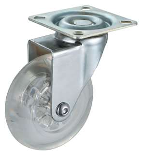 3" Inch Caster  88 lbs Swivel Polyurethane Top Plate