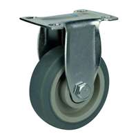 4" Inch Caster  198 lbs Rigid Thermoplastic Rubber Top Plate