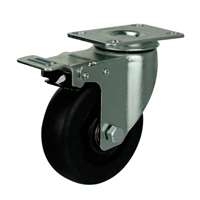 4" Inch Caster  198 lbs Swivel and Upper Brake Phenolic and 0-250&#186;C Top Plate