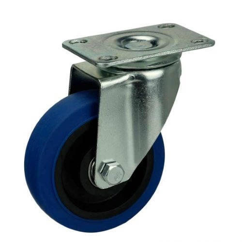 4" Inch Caster  198 lbs Swivel Thermoplastic Rubber Top Plate