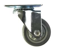 4" Inch Caster  198 lbs Swivel Thermoplastic Rubber Top Plate