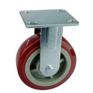 5" Inch Caster  507 lbs Fixed Polyvinyl Chloride Top Plate