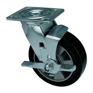 5" Inch Caster  441 lbs Swivel Aluminum core  and  Rubber Top Plate