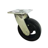 5" Inch Caster  507 lbs Swivel Rubber Top Plate