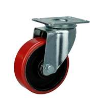 60mm Caster  176 lbs Swivel Iron  and  Polyurethane Top Plate