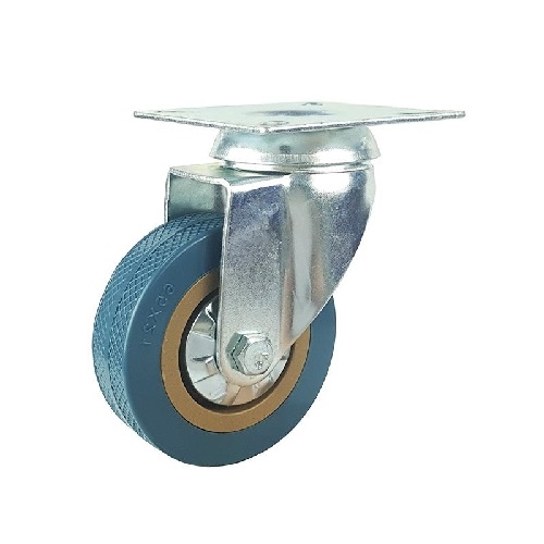 65mm Caster  44 lbs Swivel Polyvinyl Chloride Top Plate