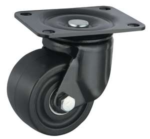 65mm Caster  331 lbs Swivel Nylon Top Plate