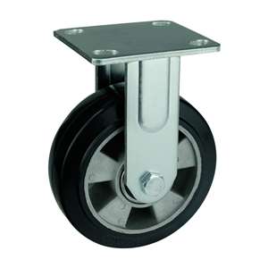 6" Inch Caster  551 lbs Fixed Aluminum core  and  Rubber Top Plate
