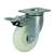 6" Inch Caster  772 lbs Swivel and Upper Brake Polypropylene Top Plate